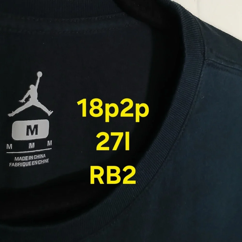 Nike Shirt Air Jordan 3‎ Cement Do You Know Shirt Men's Medium Black Cotton Tee